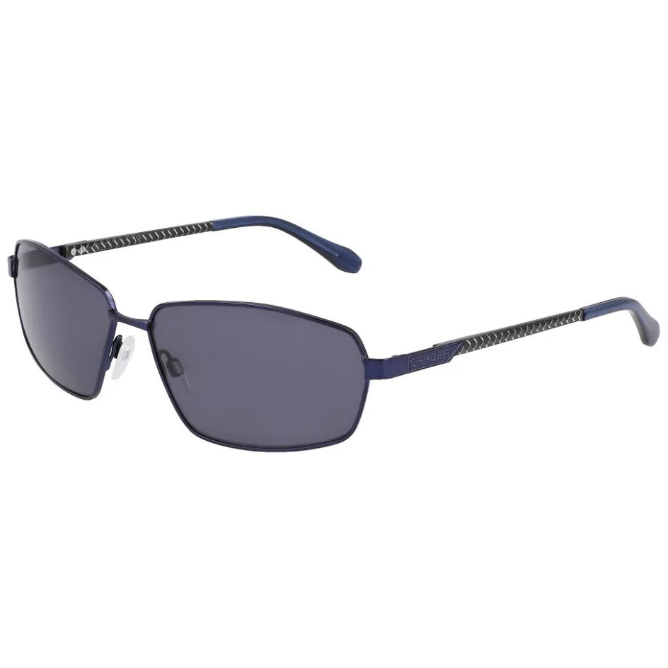 Spyder Angular Narrow Rectangle Sunglasses - NAVY Fashion