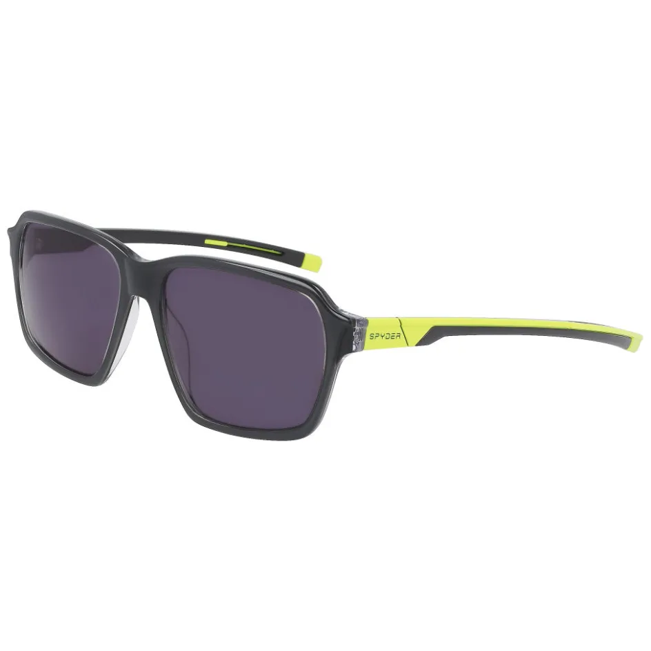 Spyder Angular Sport Square Sunglasses - GRAPHITE Fashion
