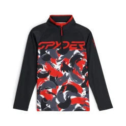 Spyder Boys Camo Half Zip - Red SPYDERRED Shop