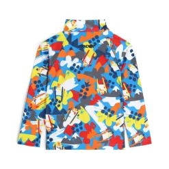 Spyder Little Boys Glacial Half Zip - Yeti Camo Aether Blue YETICAMOAETHERBLUE Clearance