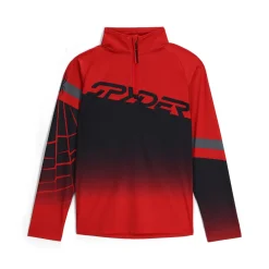 Spyder Little Boys Incline Half Zip - Red SPYDERRED Hot