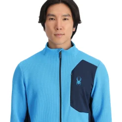 Spyder Mens Bandit Full Zip - Aether Blue AETHERBLUE Online