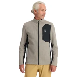 Spyder Mens Bandit Full Zip - CONCRETE Cheap