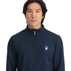 Spyder Mens Bandit Full Zip - True Navy TRUENAVY Best Sale