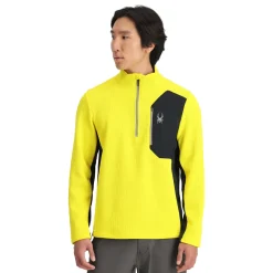 Spyder Mens Bandit Half Zip - Acid Yellow ACIDYELLOW Best Sale