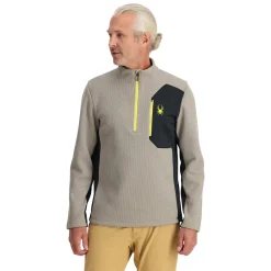 Spyder Mens Bandit Half Zip - CONCRETE Best