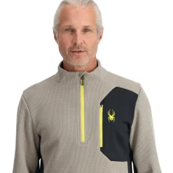 Spyder Mens Bandit Half Zip - CONCRETE Best