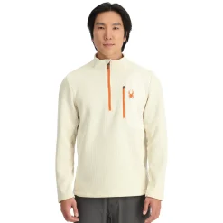 Spyder Mens Bandit Half Zip - Vanilla Latte VANILLALATTE Store
