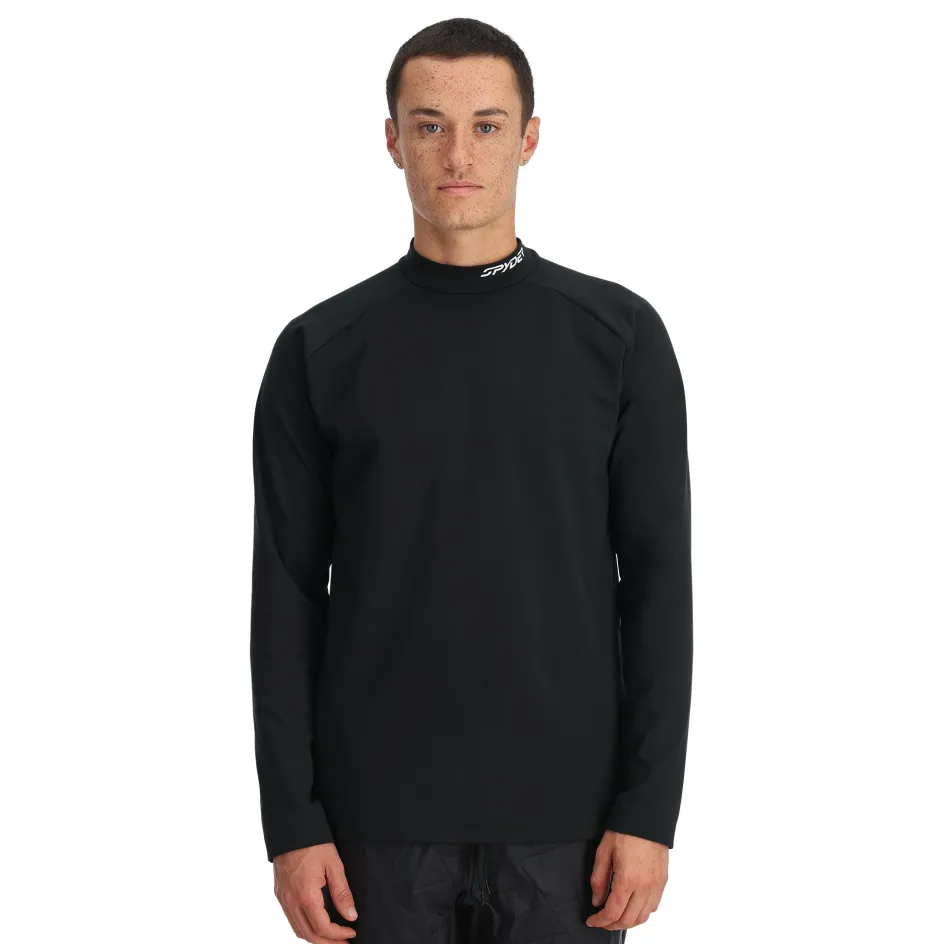 Spyder Mens Castle Mock Crew - BLACK Best