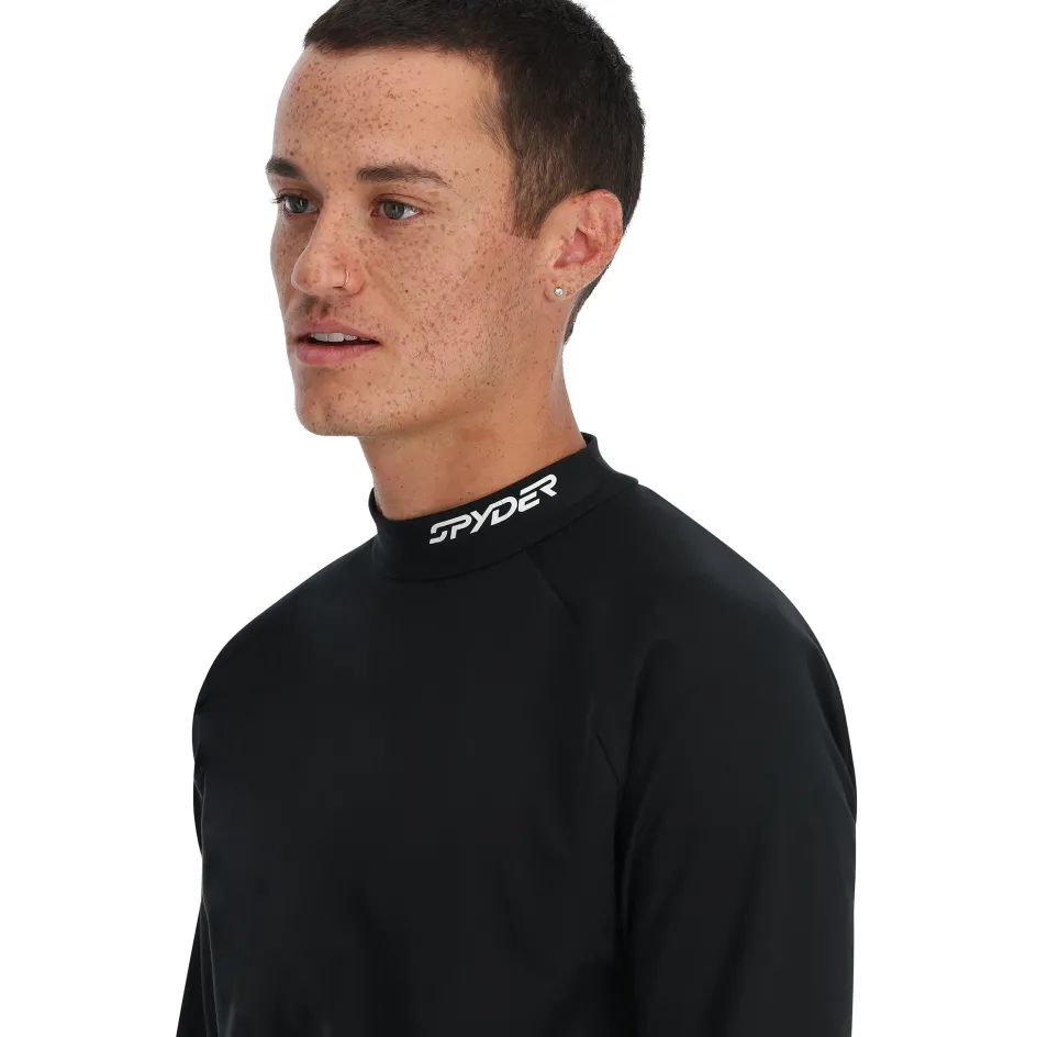 Spyder Mens Castle Mock Crew - BLACK Best