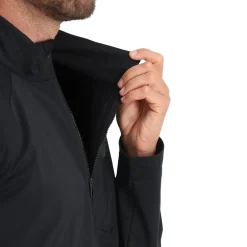 Spyder Mens Gridweb Fleece Half Zip - BLACK Fashion