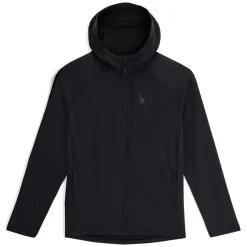 Spyder Mens Gridweb Hoodie - BLACK Best
