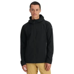 Spyder Mens Gridweb Hoodie - BLACK Cheap