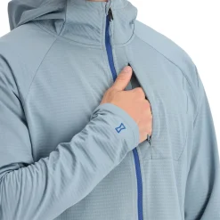 Spyder Mens Gridweb Hoodie - Blue Fog BLUEFOG Clearance