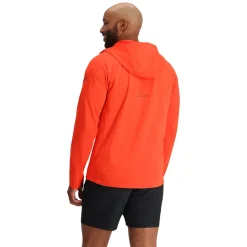 Spyder Mens Gridweb Hoodie - Twisted Orange TWISTEDORANGE Best Sale