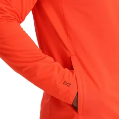 Spyder Mens Gridweb Hoodie - Twisted Orange TWISTEDORANGE Best Sale