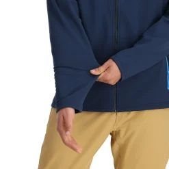 Spyder Mens Gridweb ShellFleece™ Hoodie - True Navy TRUENAVY Discount