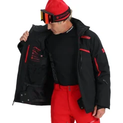 Spyder Mens Leader - BLACK Fashion