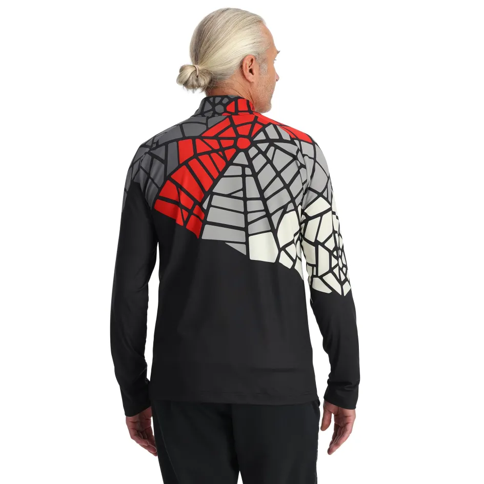 Spyder Mens Legacy Half Zip - BLACK New
