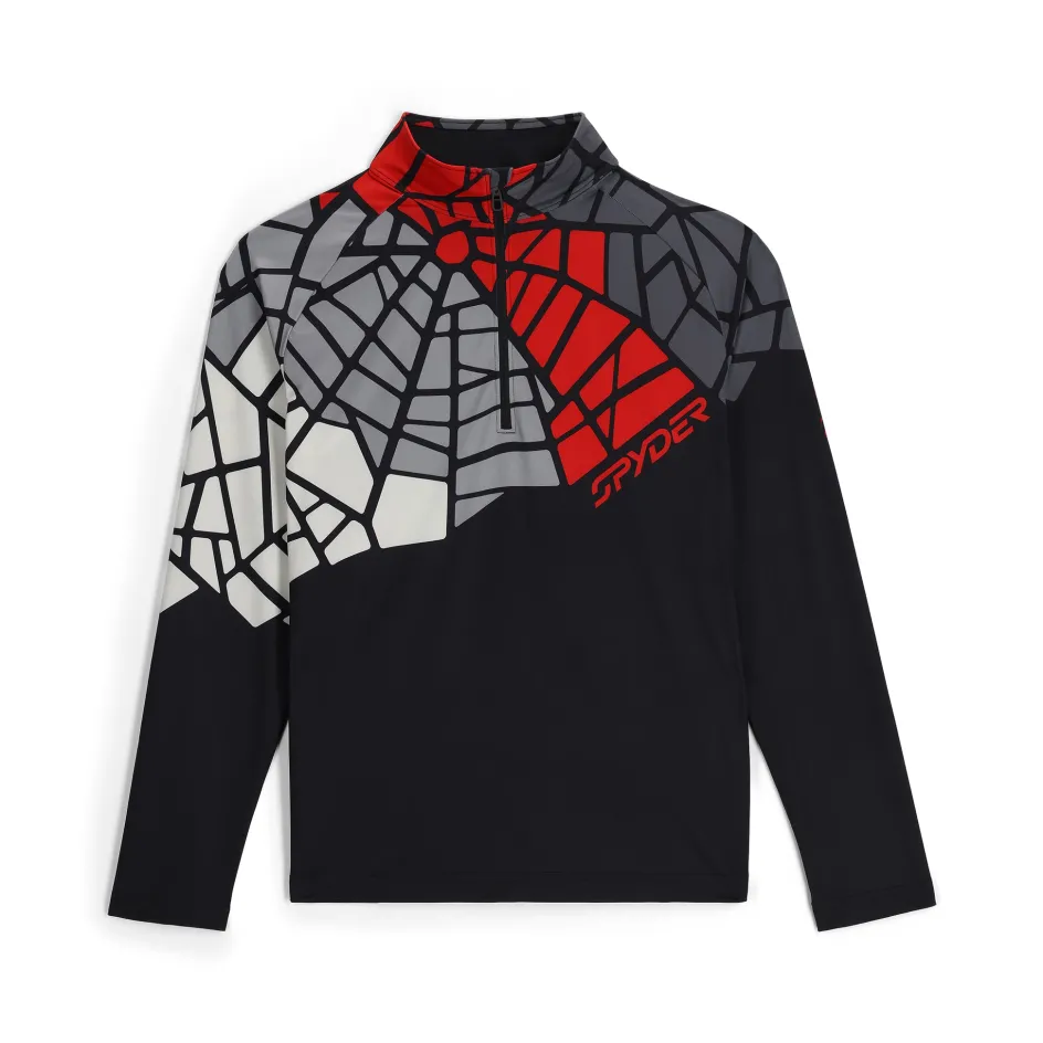 Spyder Mens Legacy Half Zip - BLACK New