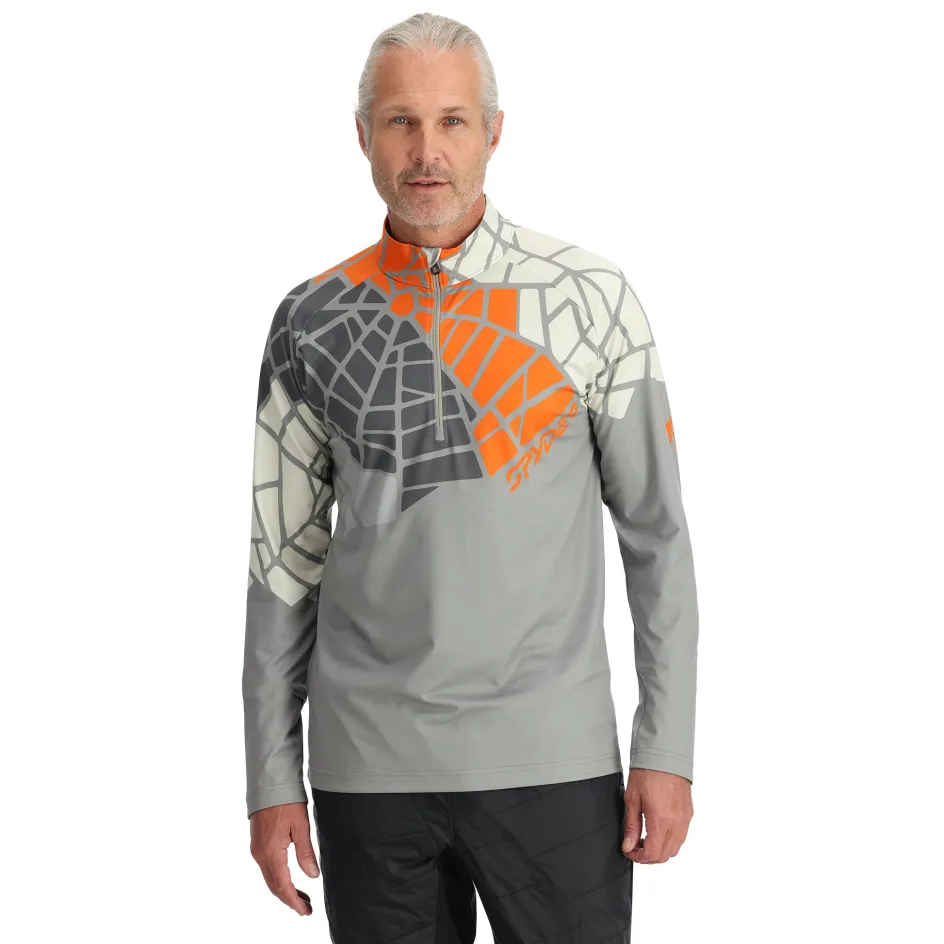 Spyder Mens Legacy Half Zip - CONCRETE Cheap