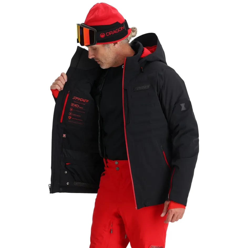 Spyder Mens Pinnacle - BLACK Cheap