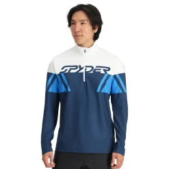 Spyder Mens Podium Half Zip - True Navy TRUENAVY Fashion