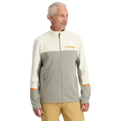 Spyder Mens Speed Fleece Full Zip - CONCRETE Cheap
