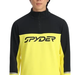Spyder Mens Speed Fleece Half Zip - Acid Yellow ACIDYELLOW New