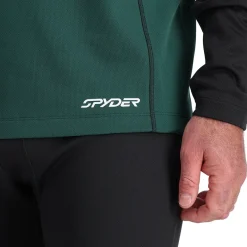 Spyder Mens Stretch Charger Crew - Cypress Green CYPRESSGREEN Cheap