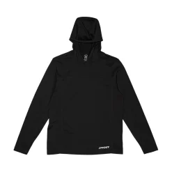 Spyder Mens Stretch Charger Hoodie - BLACK Outlet