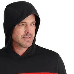 Spyder Mens Stretch Charger Hoodie - VOLCANO Cheap