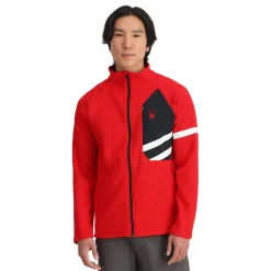 Spyder Mens Wengen Bandit Full Zip - Red SPYDERRED Discount
