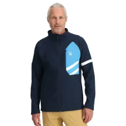Spyder Mens Wengen Bandit Full Zip - True Navy TRUENAVY Fashion