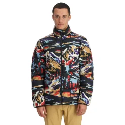 Spyder Mens Windom Down Jacket - Paint By Numbers Purple Flash PAINTBYNUMBERSPURPLEFLASH Hot