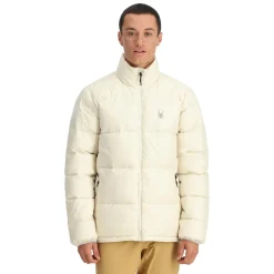 Spyder Mens Windom Down Jacket - Vanilla Latte VANILLALATTE Best Sale