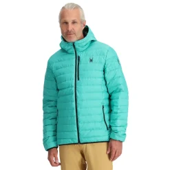 Spyder Mens Zenith Hooded - Teal Green TEALGREEN Best Sale