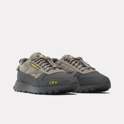 Spyder Unisex X Reebok Classic Leather Trail Shoes - Grey PANTON/PUREGRAY/PANTON Best Sale
