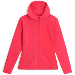 Spyder Womens Gridweb Fleece Hoodie - Prism Pink PRISMPINK Fashion
