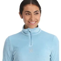Spyder Womens Shimmer Bug Half Zip - Blue Drift BLUEDRIFT Clearance
