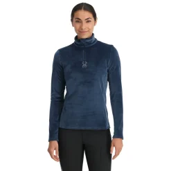 Spyder Womens Shimmer Bug Half Zip - True Navy TRUENAVY Sale