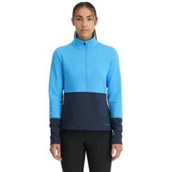 Spyder Womens Speed Fleece Half Zip - Aether Blue AETHERBLUE Flash Sale