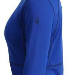Spyder Womens Stretch Charger Crew - Electric Blue ELECTRICBLUE Shop