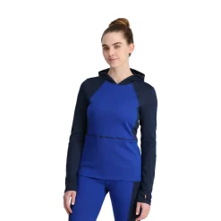 Spyder Womens Stretch Charger Hoodie - Electric Blue ELECTRICBLUE Best