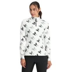 Spyder Womens Vivid Half Zip - WHITE Clearance